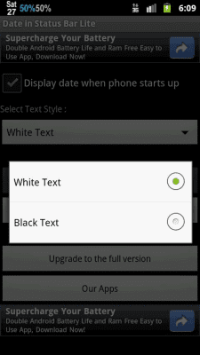 Скриншот приложения Date in Status Bar - №3
