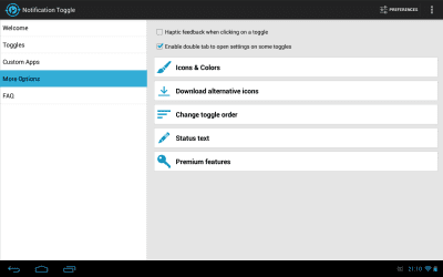 Скриншот приложения Notification Toggle - №8