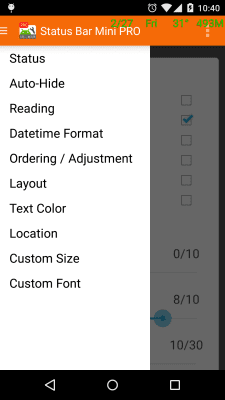 Скриншот приложения Status Bar мини - №4