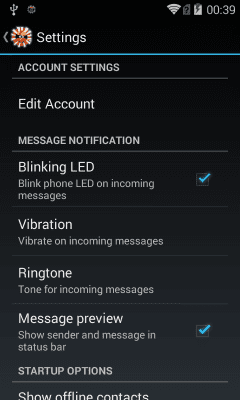 Скриншот приложения yaxim - Jabber/XMPP клиент - №5