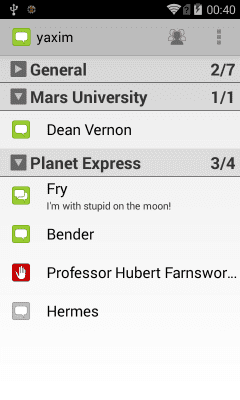 Скриншот приложения yaxim - Jabber/XMPP клиент - №8