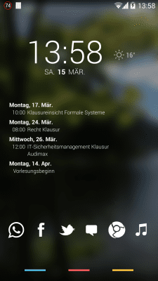 Скриншот приложения j4velin Simple Calendar Widget - №1