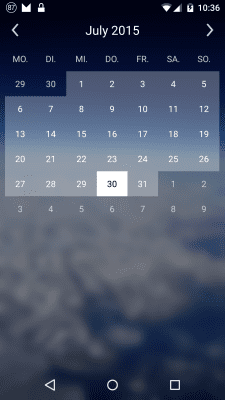 Скриншот приложения j4velin Simple Calendar Widget - №2