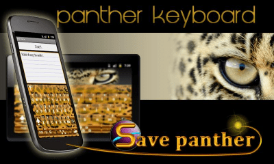 Скриншот приложения SlideIT Panther Skin - №1