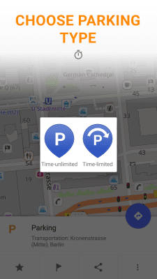 Скриншот приложения OsmAnd-Parking Plugin - №2