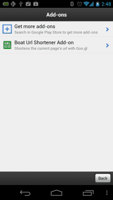 Скриншот приложения Boat URL Shortener Add-on - №3