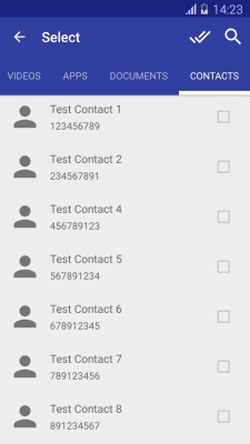 Скриншот приложения SuperBeam Contacts Plugin - №2