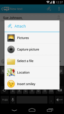 Скриншот приложения mysms – GPS Location Sharing - №4
