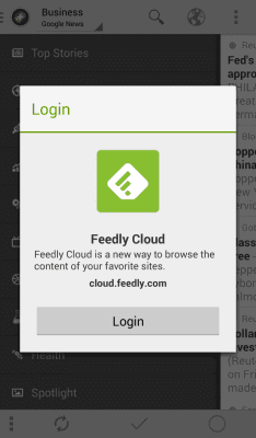 Скриншот приложения Feedly extension for News+ - №1