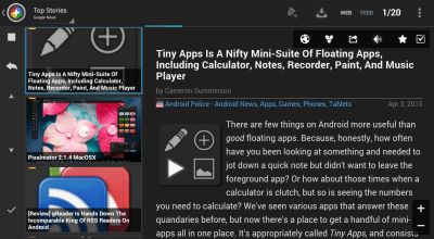 Скриншот приложения Feedly extension for News+ - №10