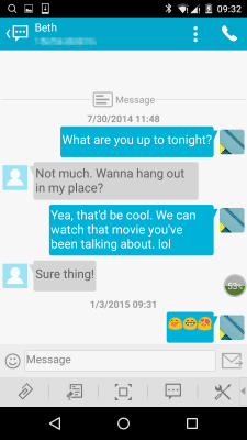 Скриншот приложения Handcent Emoji - №6