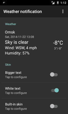 Скриншот приложения WNS: Белый текст - №5