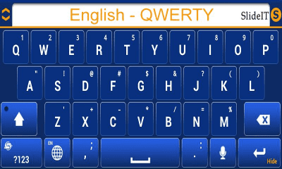 Скриншот приложения SlideIT English US Pack - №3