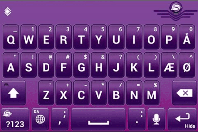 Скриншот приложения SlideIT Danish Pack - №4