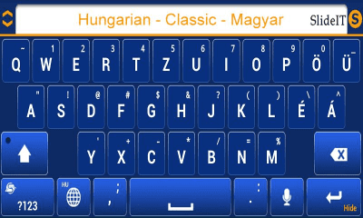 Скриншот приложения SlideIT Hungarian Classic Pack - №3