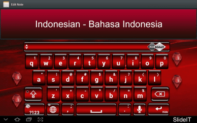 Скриншот приложения SlideIT Indonesian Pack - №1