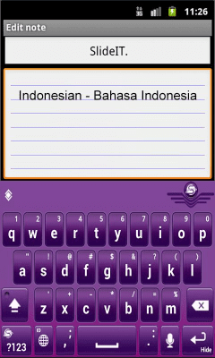 Скриншот приложения SlideIT Indonesian Pack - №2