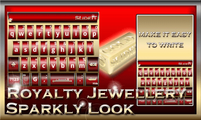 Скриншот приложения SlideIT Royalty Jewellery Skin - №1