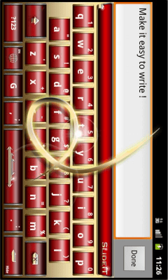 Скриншот приложения SlideIT Royalty Jewellery Skin - №3