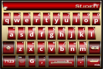 Скриншот приложения SlideIT Royalty Jewellery Skin - №4