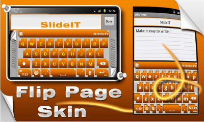 Скриншот приложения SlideIT Flip Page Skin - №1