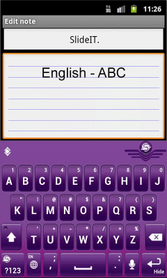 Скриншот приложения SlideIT English - ABC pack - №2