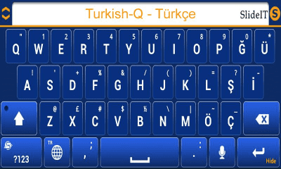 Скриншот приложения SlideIT Turkish-Q Pack - №3