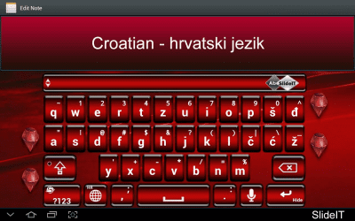 Скриншот приложения SlideIT Croatian Pack - №1