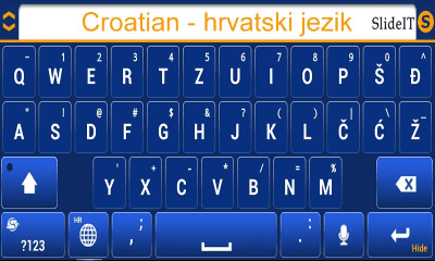 Скриншот приложения SlideIT Croatian Pack - №3