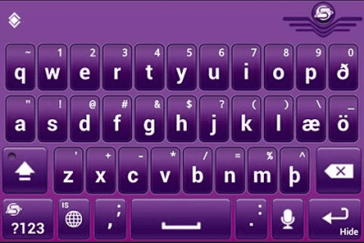 Скриншот приложения SlideIT Icelandic Pack - №4