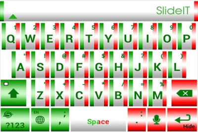 Скриншот приложения SlideIT Italy Skin - №4