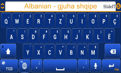 Скриншот приложения SlideIT Albanian Pack - №3