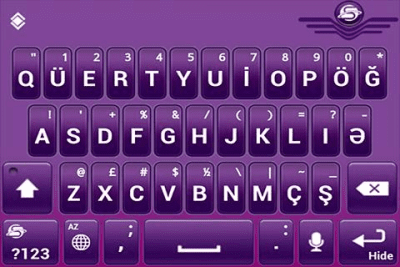 Скриншот приложения SlideIT Azerbaijani Pack - №3