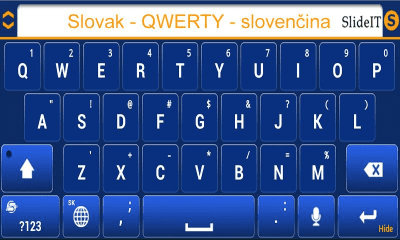 Скриншот приложения SlideIT Slovak QWERTY Pack - №3