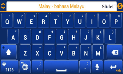 Скриншот приложения SlideIT Malay pack - №3