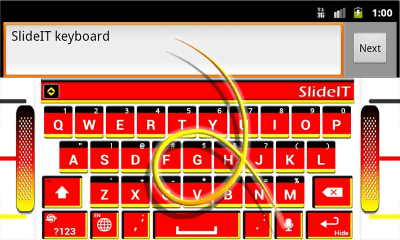 Скриншот приложения SlideIT Germany flag skin - №3