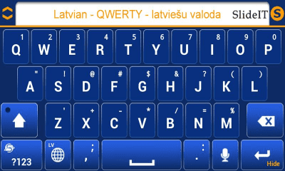 Скриншот приложения SlideIT Latvian Pack - №3