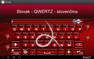 Скриншот приложения SlideIT Slovak QWERTZ Pack - №1