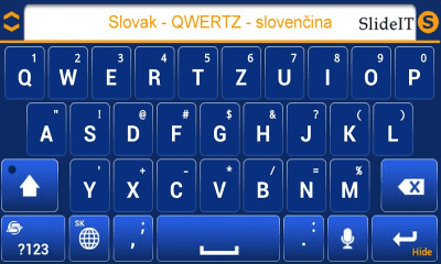 Скриншот приложения SlideIT Slovak QWERTZ Pack - №3