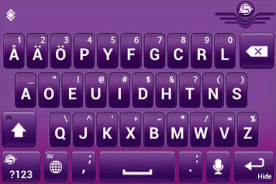 Скриншот приложения SlideIT Swedish Svorak Pack - №4