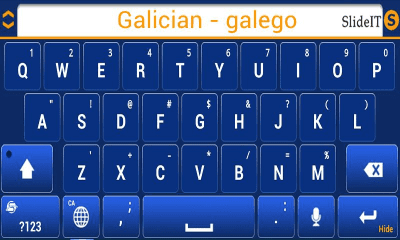 Скриншот приложения SlideIT Galician - galego Pack - №3