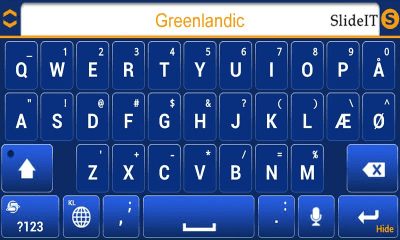Скриншот приложения SlideIT Greenlandic Pack - №3