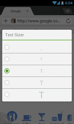 Скриншот приложения Dolphin: Text Sizer - №2