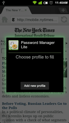 Скриншот приложения Dolphin Password Manager Lite - №2