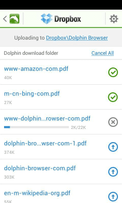 Скриншот приложения Dolphin: Dropbox Add-on - №1