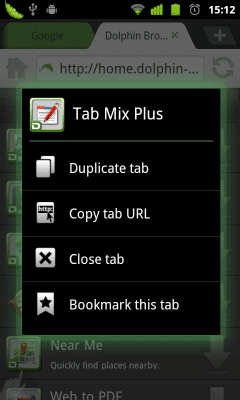 Скриншот приложения Dolphin Tab Mix Plus - №2
