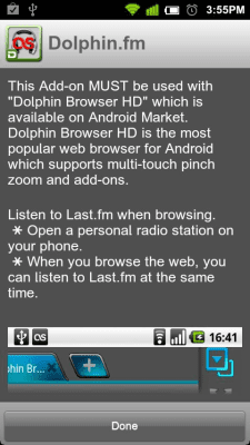 Скриншот приложения Dolphin.fm - №2