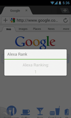 Скриншот приложения Dolphin Alexa Rank - №2