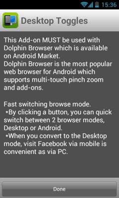 Скриншот приложения Dolphin Desktop Toggle - №1