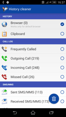Скриншот приложения History Cleaner - №5